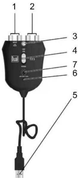 DUAL DT 200 USB - Raccordements - 1