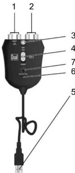 DUAL DT 200 USB - Anschlüsse - 1