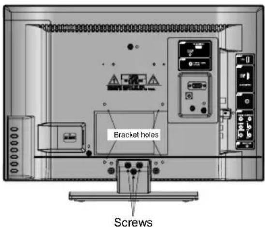 SANSUI SLED1937 - Notes when mounting the TV on a wall - 1