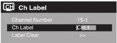 SANSUI SLED1937 - Pour creer des noms de canaux - 2