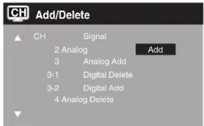 SANSUI SLED1937 - Ajout/effacement de canaux - 1