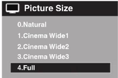 SANSUI SLED1937 - Réglage du format d'image - 1