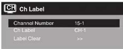 SANSUI SLED1937 - To create channel labels - 1