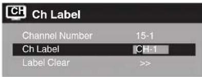 SANSUI SLED1937 - To create channel labels - 2