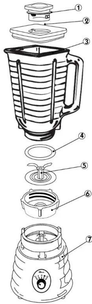 OSTER 4107 - MOTOR AND MOTOR BASE - 1