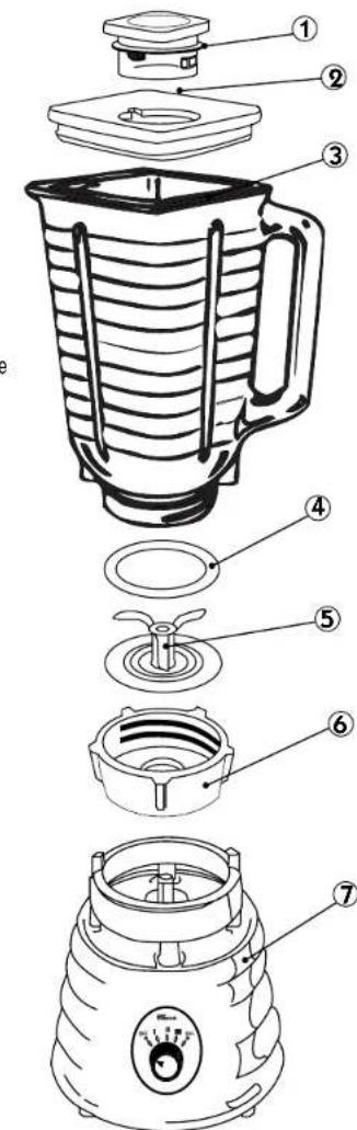 OSTER 4107 - MOTOR BASE - 1
