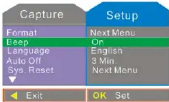 INGO HEC050N - Menu de configuración - 1