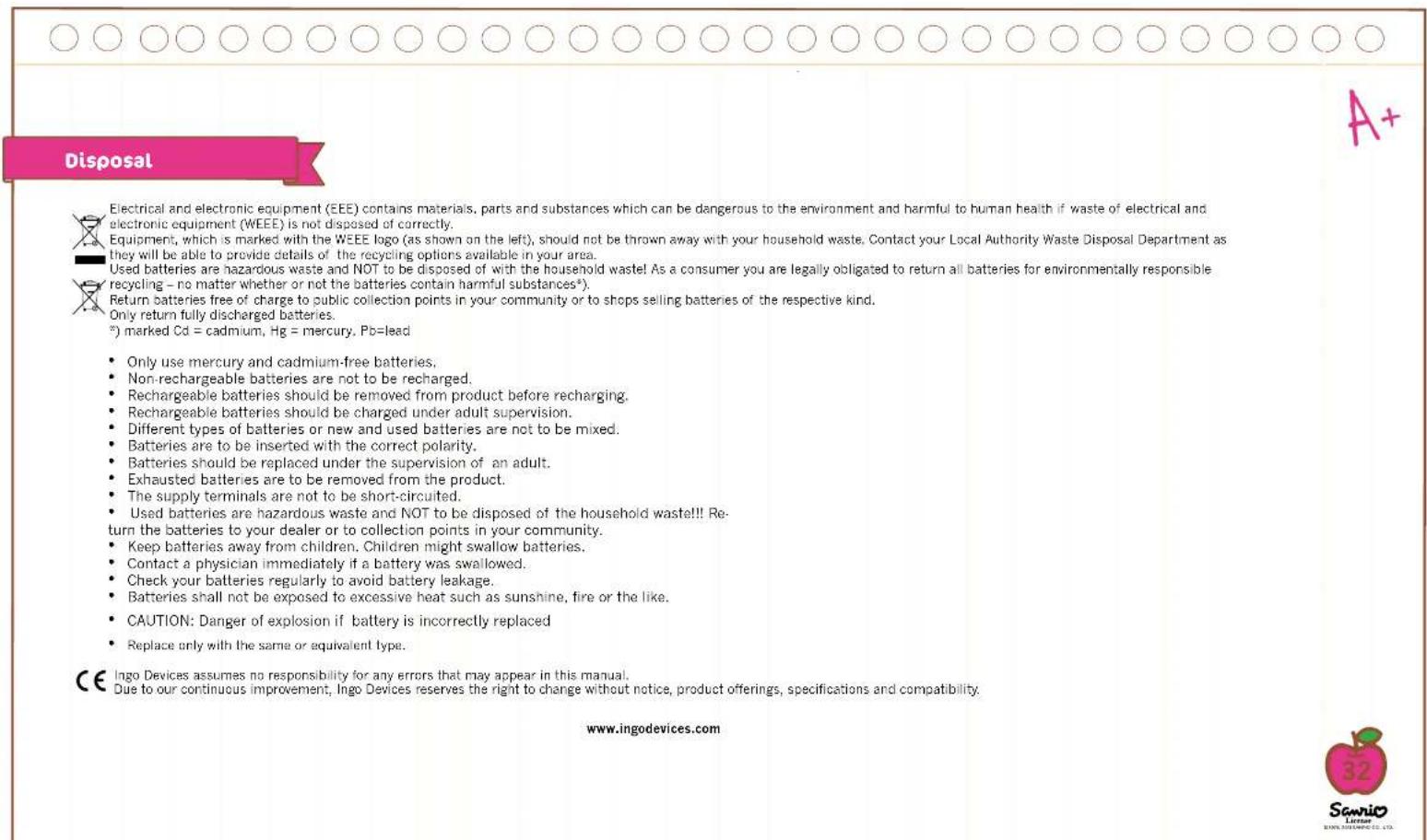INGO SGM20143 - Warning - 2