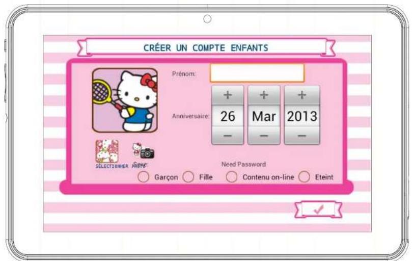 INGO SGM20143 - Creation d'un compte d'enfant - 1