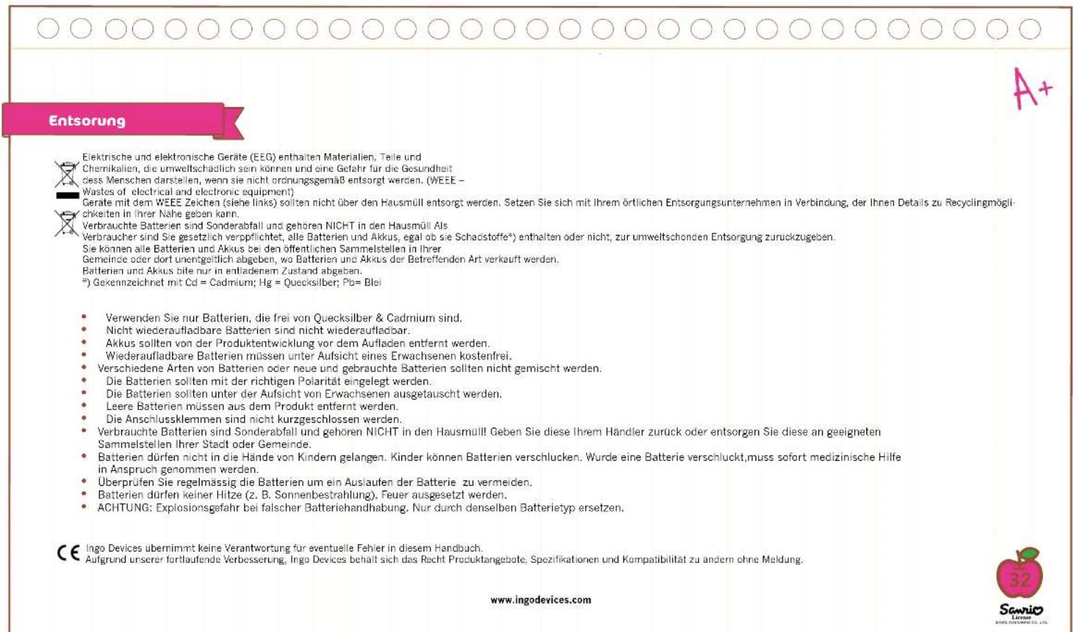INGO SGM20143 - Warning - 2
