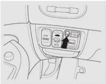 Honda Civic (2001) - Réglage des rétroviseurs électriques - 3