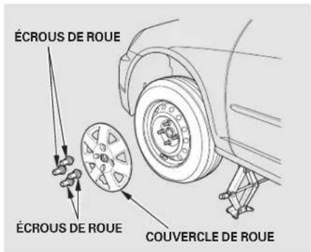 Honda Civic (2001) - Changement d'un pneu creve - 5