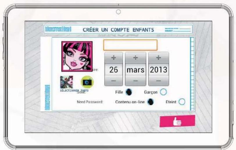 INGO Tablet Premium 7 - Création d'un compte d'enfant - 1