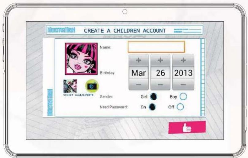 INGO Tablet Premium 7 - Create a Children Account - 1