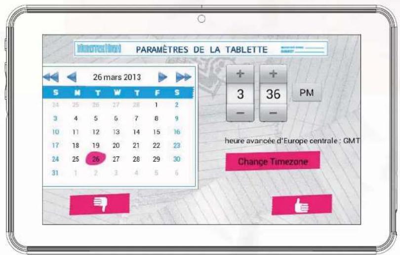 INGO Tablet Premium 7 - Réglage de l'heure et de la date - 1