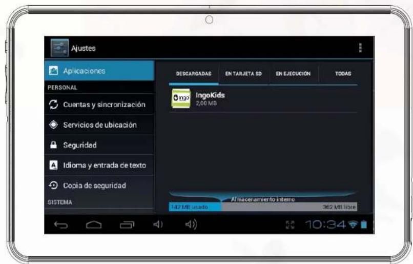 INGO Tablet Premium 7 - Desinstalar aplicaciones - 1