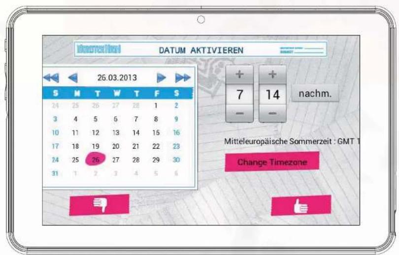 INGO Tablet Premium 7 - Einstellung von Uhrzeit E Datum - 1