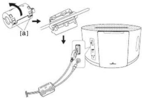 LG ND1531 - Mode de fixation du noyau de ferrite (pour les interférences electromagnétiques uniquement) - 1