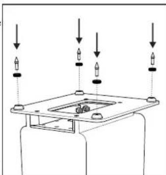 Q-ACOUSTICS 2000Ci - Colocar los soportes del sueyo y los apoyos conicos 2050i Tapon de espuma - 1