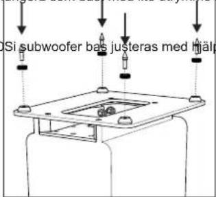 Q-ACOUSTICS 2000Ci - Fasta piggarna pa de golvstaende högtalarna - 2050i Skumproppar - 1