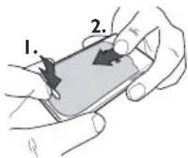 PHILIPS Xenium CT9A9WSLV - Insérer la carte SIM - 1