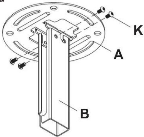 Peerless-AV PC932AW - Installation du Rail Exterieur à la Plaque de Plafond - 2