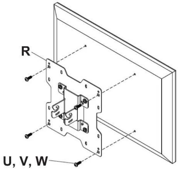Peerless-AV PC932AW - FOR VESA 200 MOUNTING PATTERN USING M6 OR M8 SCREWS: - 1