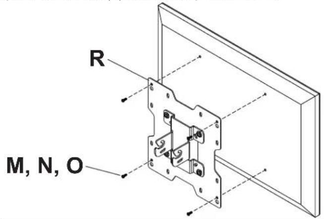Peerless-AV PC932AW - CONFIGURATION DE MONTAGE VESA® 200 L'AIDE DE VIS M4: - 1