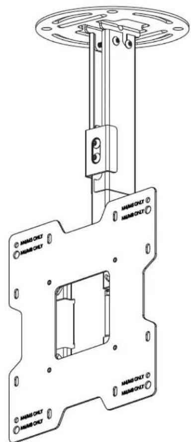 Peerless-AV PC932AW - Installation and Assembly: Ceiling Mount for 15" - 40" Flat Panel Displays - 3