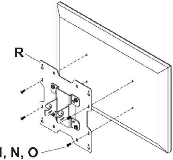Peerless-AV PC932BW - FOR VESA 200 x 100 MOUNTING PATTERN: - 2