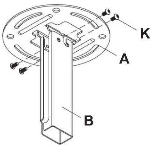 Peerless-AV PC932BW - Install Outer Channel to Ceiling Plate - 2
