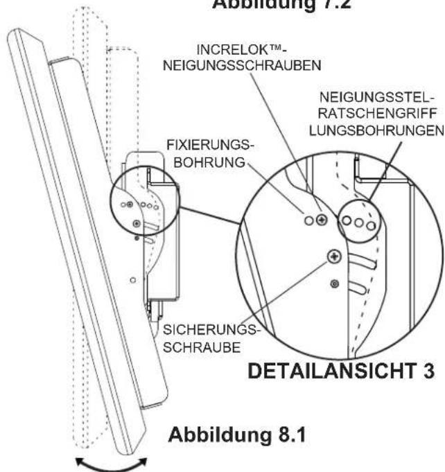Peerless-AV ECMU02C - Einstellung des Neigungswinkels des Flachbildschirms - 4