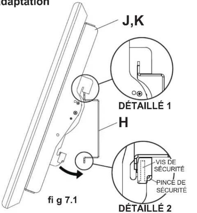 Peerless-AV ECMU02CS - Réglage de l'inclinaison de l'écran Plat - 2