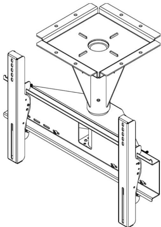 Peerless-AV ECMU03CS - Beurteilung von konkreten Deckemontage Wind Neigung für 32 "- 65" Flachbildschirm im Freien - 1