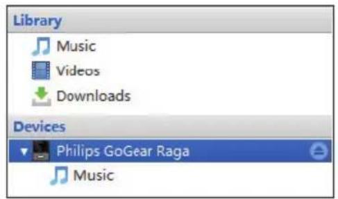 PHILIPS GoGear SA3ARA32K - Selection de la synchronisation automatique ou manuelle - 1