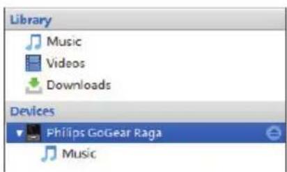 PHILIPS GoGear ViBE SA3VBE04BP - Synchronisation du lecteur avec Philips Songbird - 2