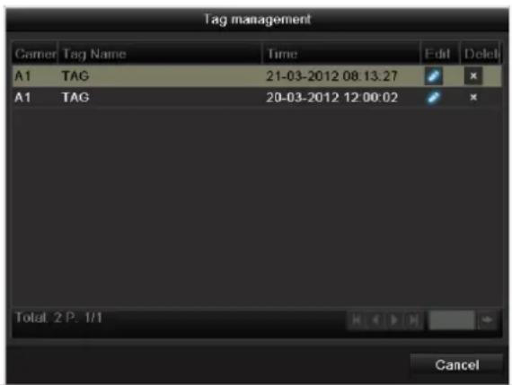 ABUS TVVR35011 - Please klick on ,Tag management' (6): - 1