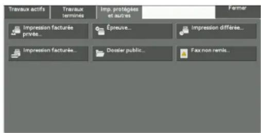 DELL C5765dn - Suppression d'une impression facturée privée ayant un ID utilisateur non valide - 2