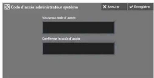 DELL C5765dn - Code d'accès administrateur système - 2