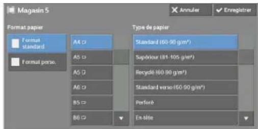DELL C5765dn - Lorsque le magasin [Format standard] est sélectionné - 1