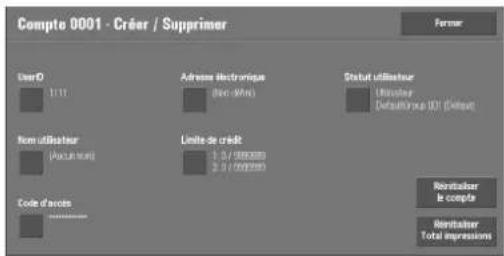 DELL C5765dn - Créer / Afficher comptes utilisateur - 2