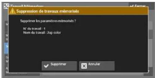 DELL C5765dn - Suppression de programmes méorisés - 2
