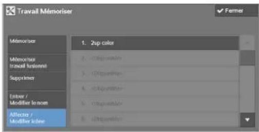 DELL C5765dn - Affectation/modification des icônes des programmes méorisés - 1