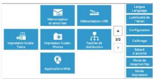 DELL C5765dn - A propos de I'ecran [Accueil] - 2