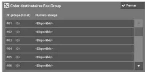DELL C5765dn - Créer destinataires Fax Group - 1