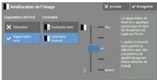 DELL C5765dn - Amélioration de l'image (effacement de la couleur de fond des documents/Réglage du contraste) - 2