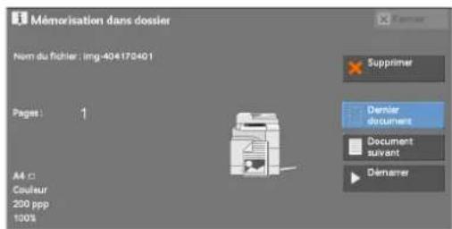 DELL C5765dn - Si le bouton [Supprimer] n'apparait pas sur I'écran : - 4