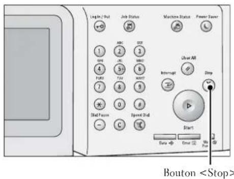 DELL C5765dn - Arrêt du travail de copie - 1
