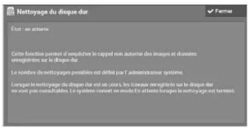 DELL C5765dn - Nettoyage du disque dur - 1