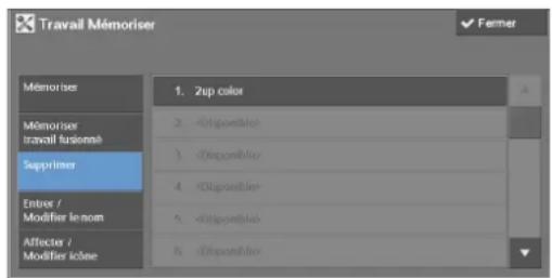 DELL C5765dn - Suppression de programmes méorisés - 1